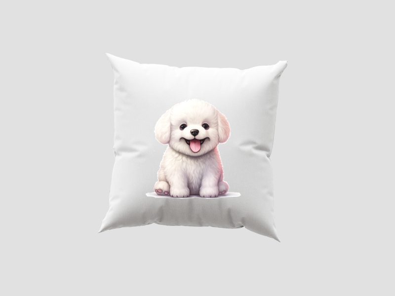 Bichon kölyök - Párnahuzat