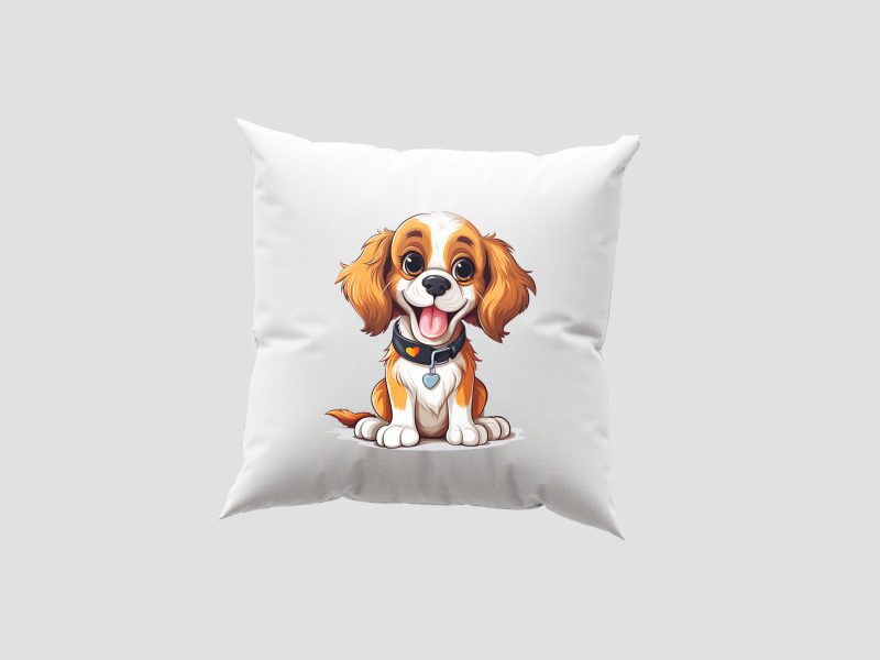 Cavalier King Charles Spániel kölyök - Párnahuzat