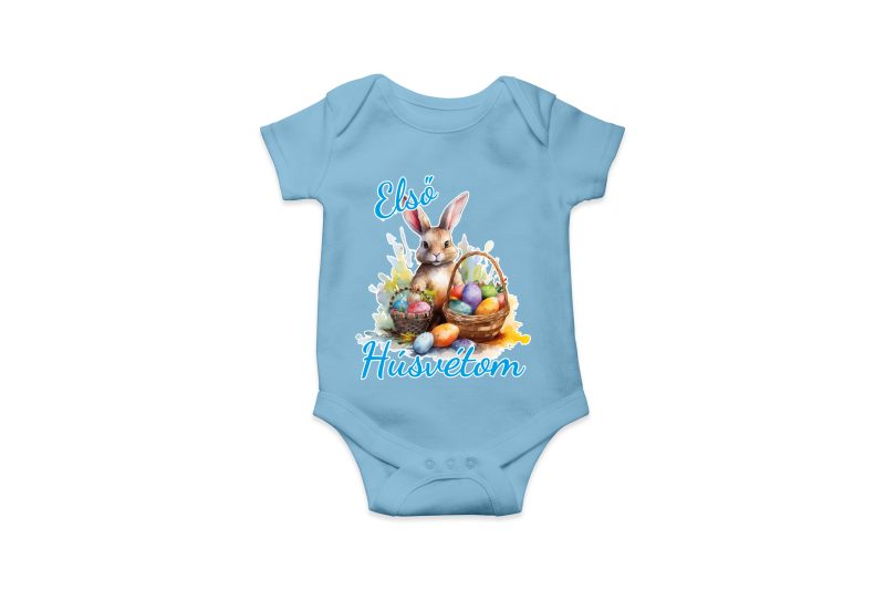 Első Húsvétom kék felirat - Baba Body