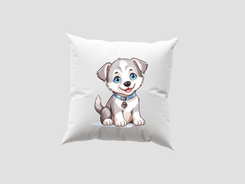 Husky kölyök- Párnahuzat