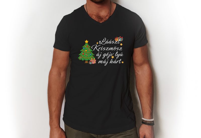 Láászt Kriszmösz - V nyakú