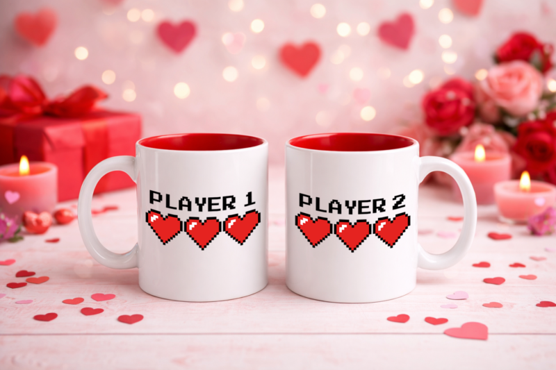 Player 1 - Player 2 - Páros bögre
