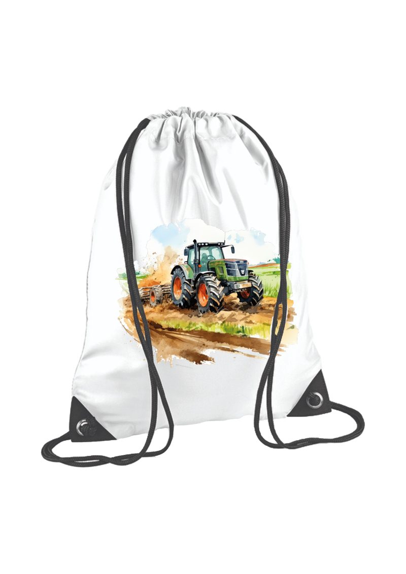 Zöld traktor tornazsák