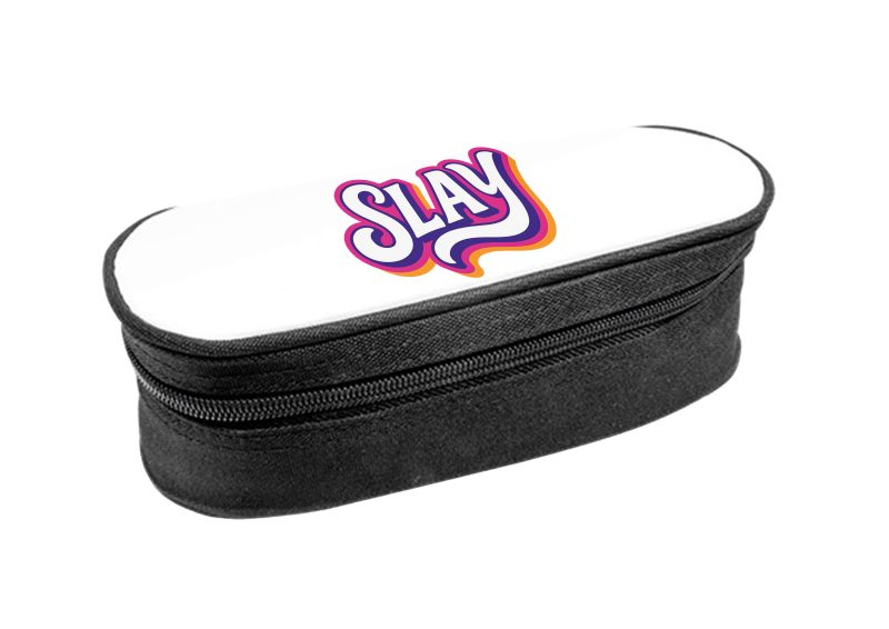 Slay fekete ovális tolltartó