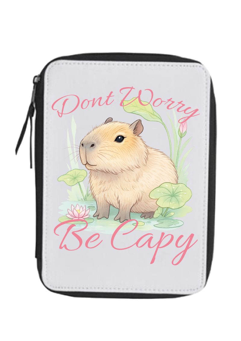 Don't worry be Cappy fekete tolltartó