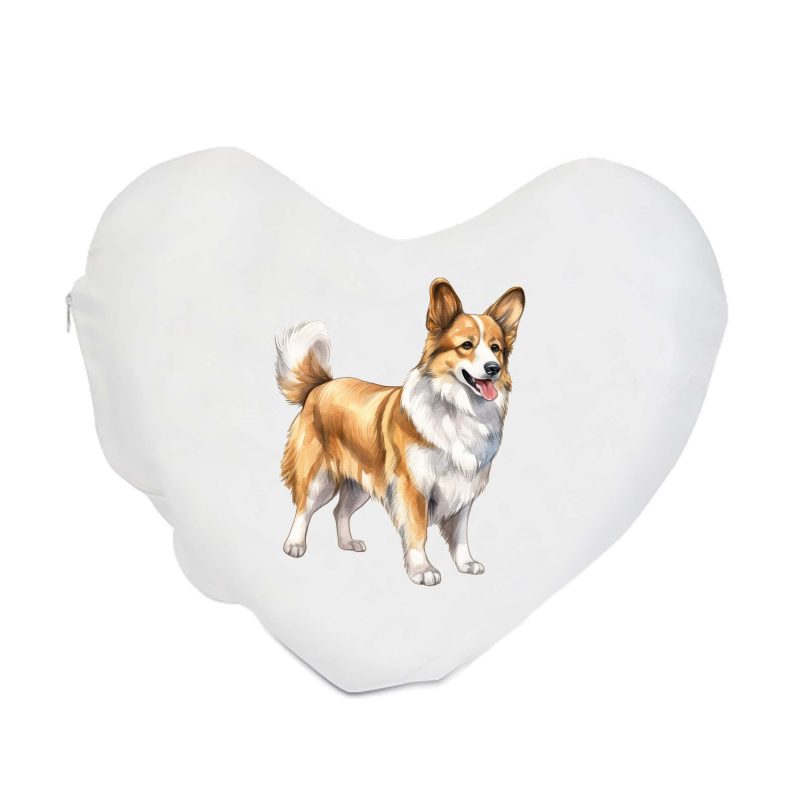 Corgi szív párna