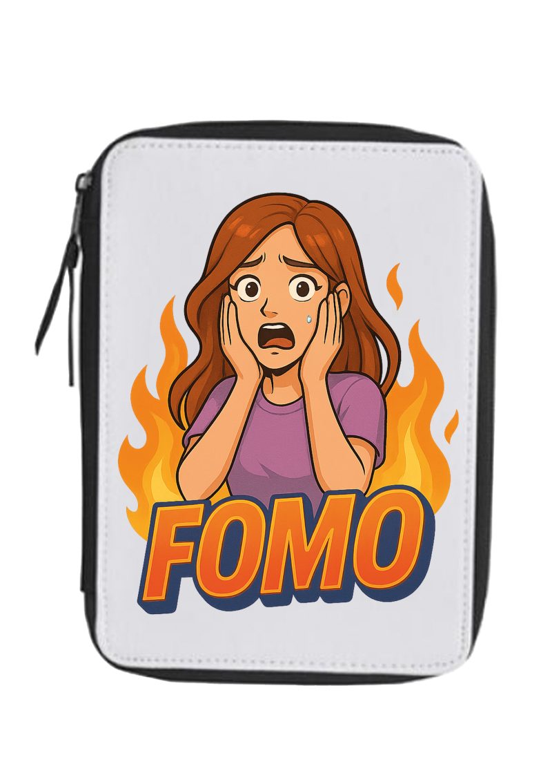 Fomo lány fekete tolltartó