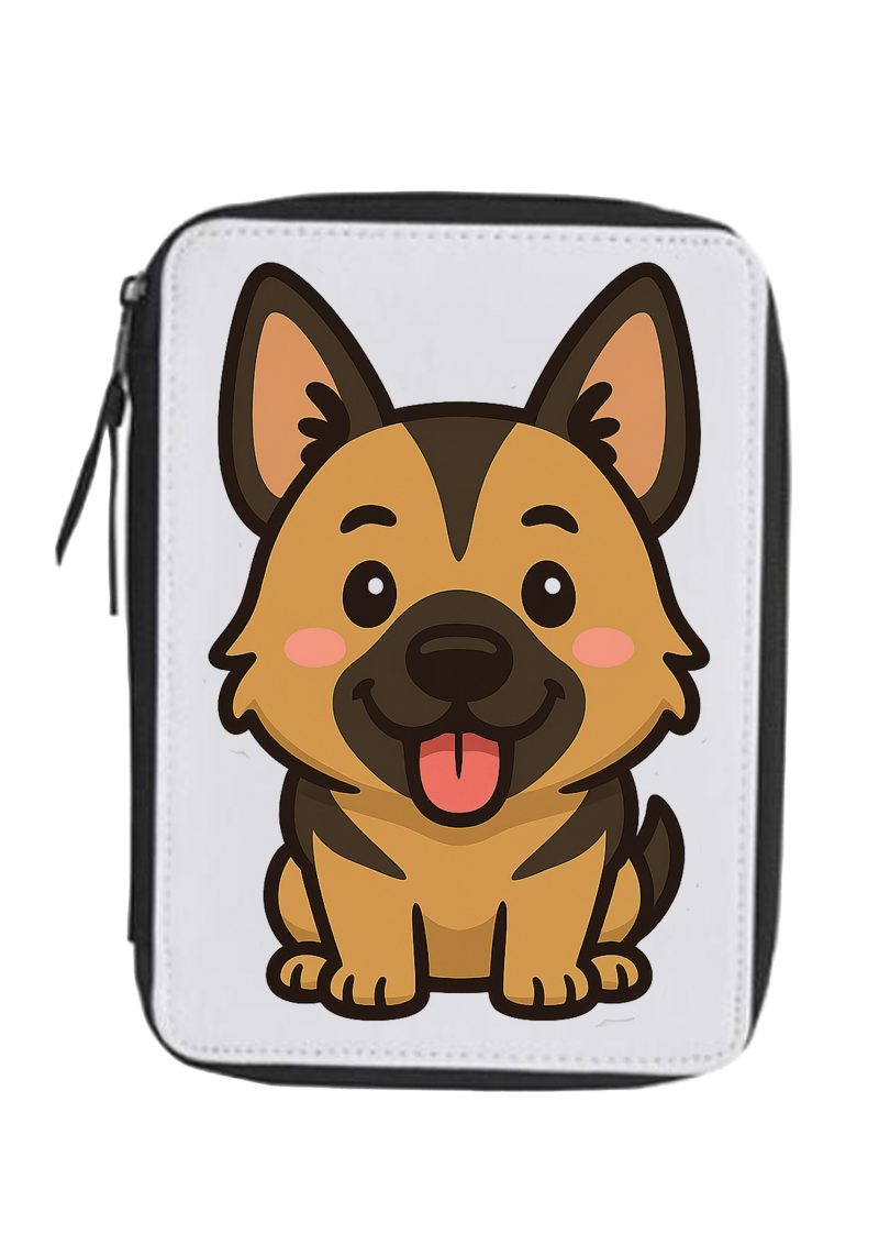 Német juhász fekete tolltartó