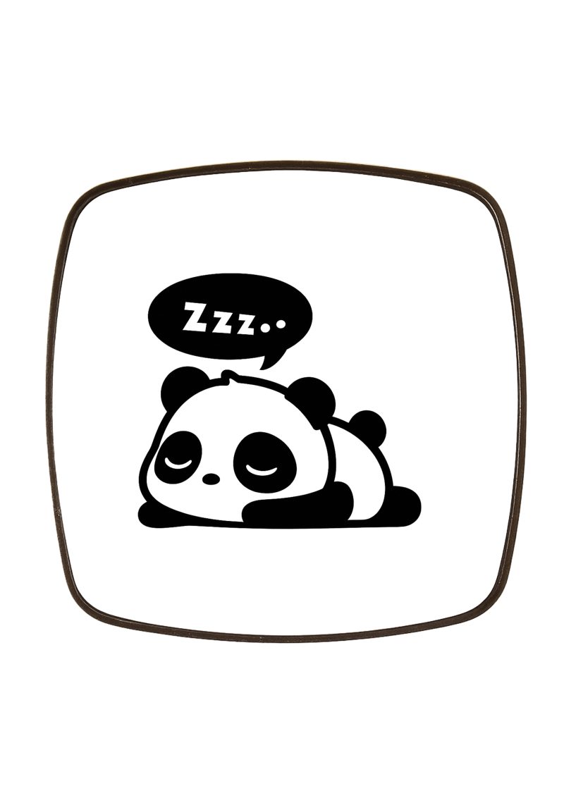 Panda fém hűtőmágnes