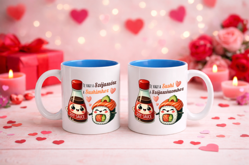 Te vagy a szójaszósz/sushi - Páros bögre