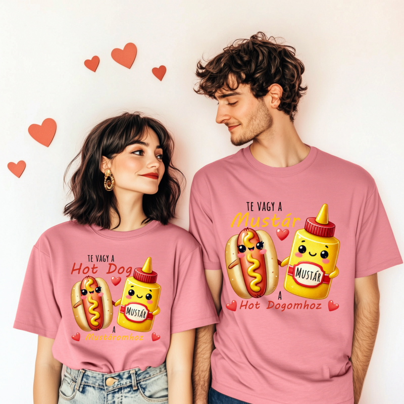 Te vagy a mustár/hotdog - Páros póló