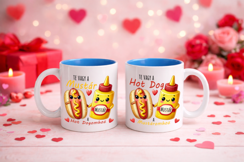 Te vagy a mustár/hot dog - Páros bögre