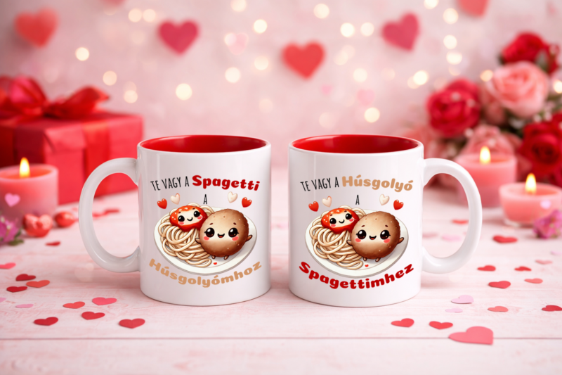 Te vagy a spagetti/húsgolyó - Páros bögre