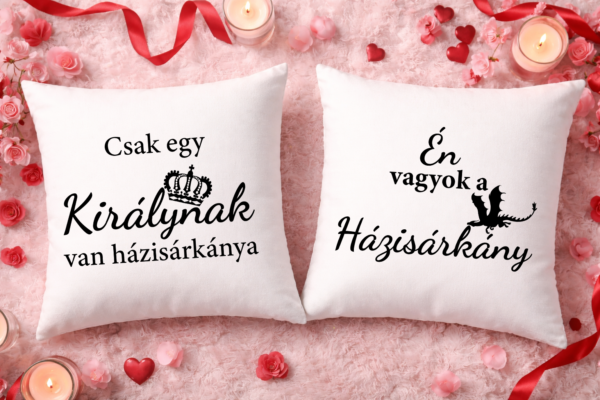 Csak egy királynak van házisárkánya – Páros párnahuzat