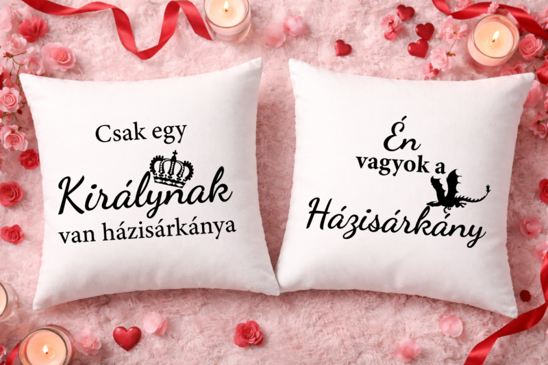 Csak egy királynak van házisárkánya - Páros párnahuzat