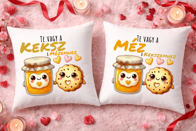Te vagy a méz/keksz - Páros párnahuzat
