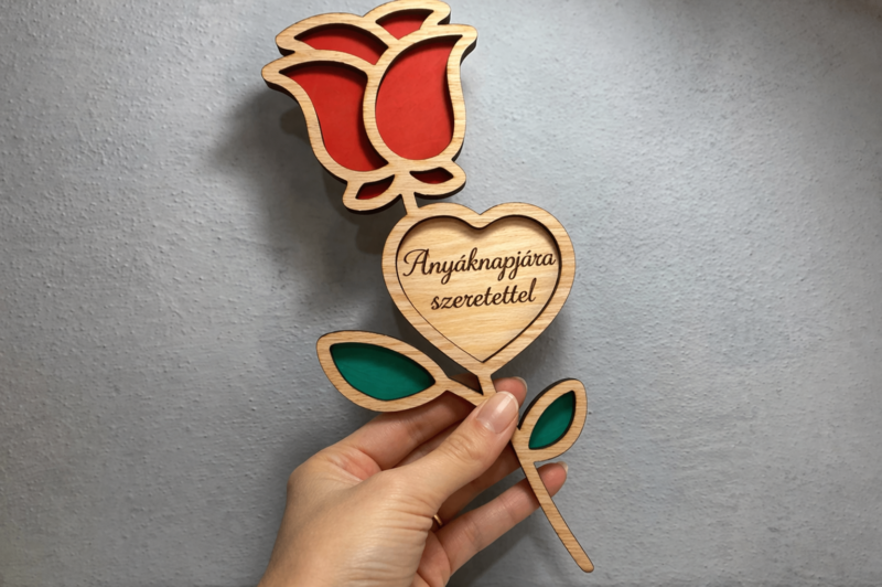 Egyedi fa tulipán