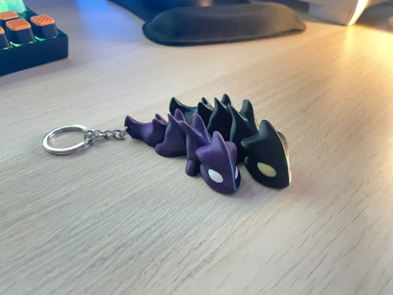 Mini sárkány kulcstartó