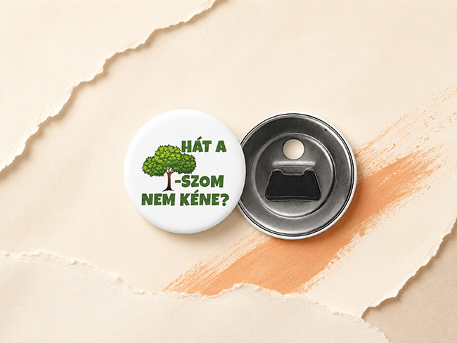 Hűtőmágnes és kitűző