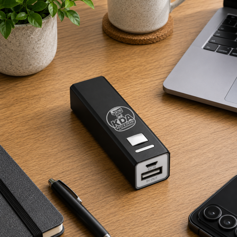 Egyedi gravírozott fém powerbank – 2200 mAh
