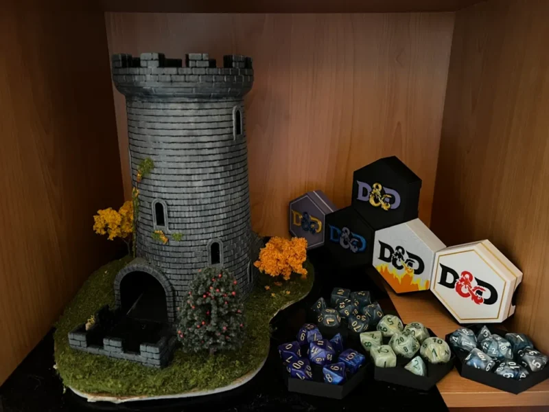 D&D kockatartó (kicsi hatszög)