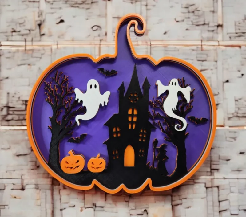 Halloweeni 3D csendélet
