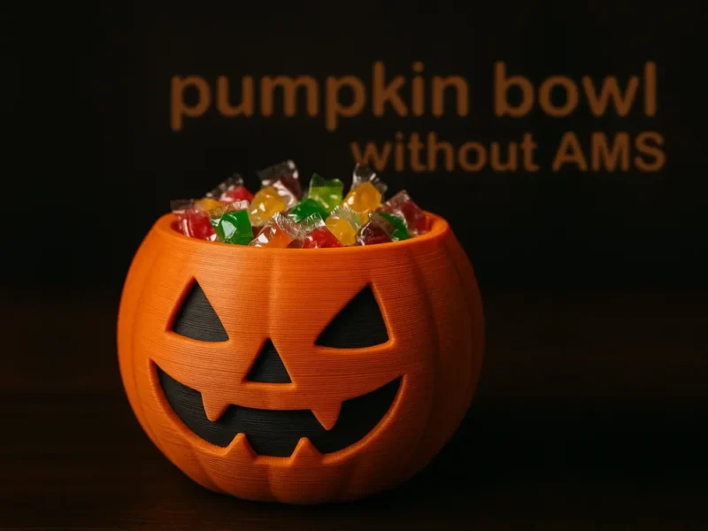 Halloweeni tök cukortartó