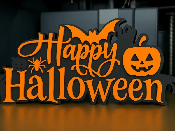 Happy Halloween 3D szöveg