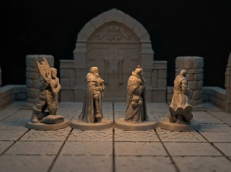 D&D Druida és Barbár figurák D&D Druida és Barbár figurák