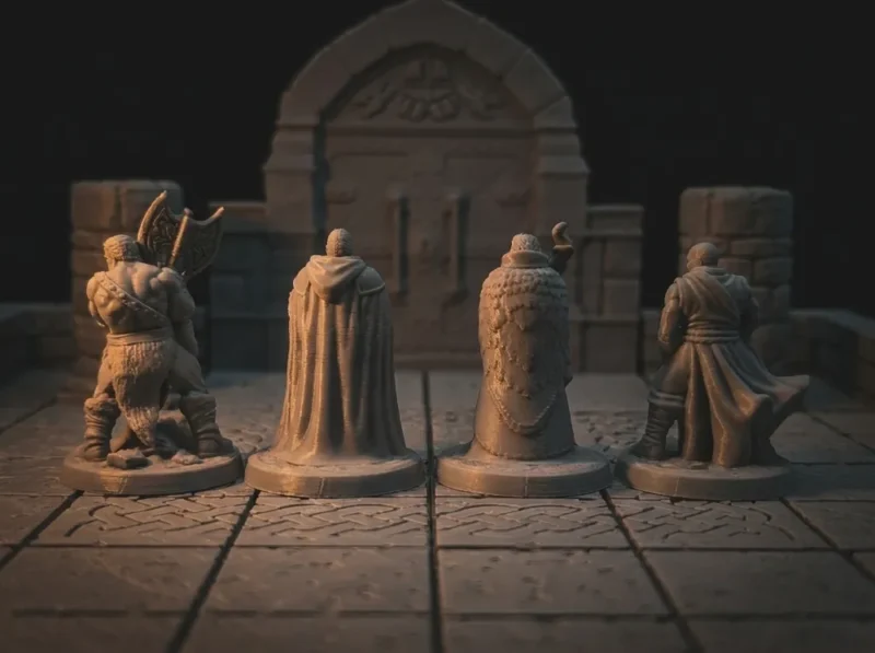 D&D Druida és Barbár figurák