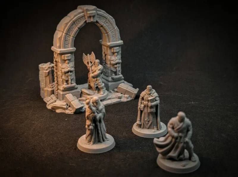 D&D Druida és Barbár figurák D&D Druida és Barbár figurák