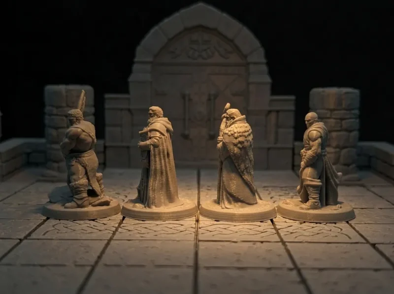 D&D Druida és Barbár figurák D&D Druida és Barbár figurák