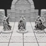 D&D női figura szett (3 db)