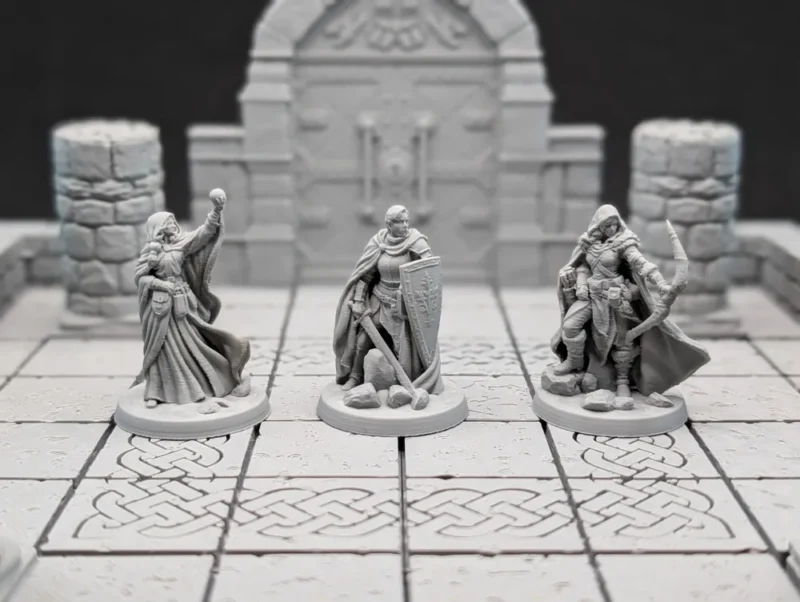 D&D női figura szett (3 db)