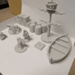 Dungeons and Dragons miniatűr kalózhajó szett