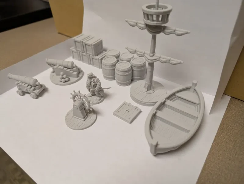 Dungeons and Dragons miniatűr kalózhajó szett