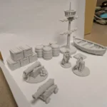 Dungeons and Dragons miniatűr kalózhajó szett