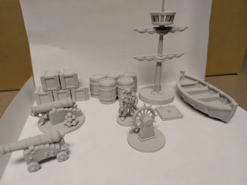 Dungeons and Dragons miniatűr kalózhajó szett