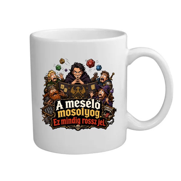 A mesélő mosolyog. Ez mindig rossz jel